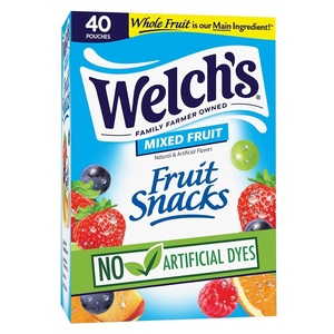 image:imageWelchs Fruit Snacks Berries n Cherries Great for School Lunches Bulk Pack Individual Single Serve Bags 155 oz Pack of 144Mixed Fruit