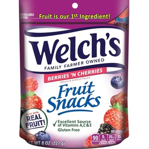 image:imageWelchs Fruit Snacks Mixed Fruit Fat Free Bulk Sharing Bag 8 ozBerries N Cherries